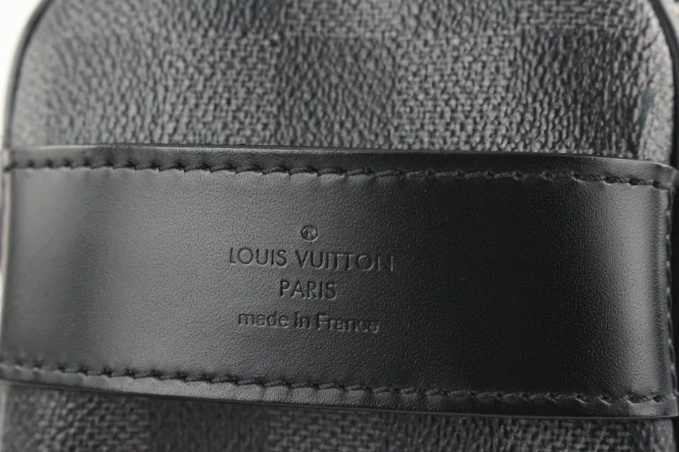 Louis Vuitton Black Damier Graphite Toiletry Pouch Poche Toilette 12lvs624