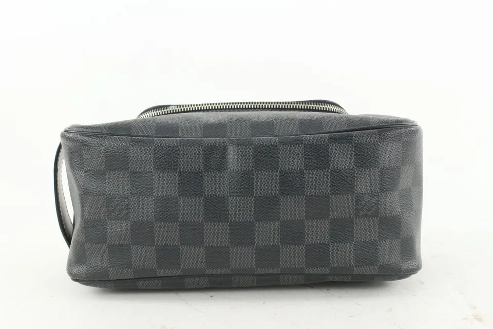 Louis Vuitton Black Damier Graphite Toiletry Pouch Poche Toilette 12lvs624