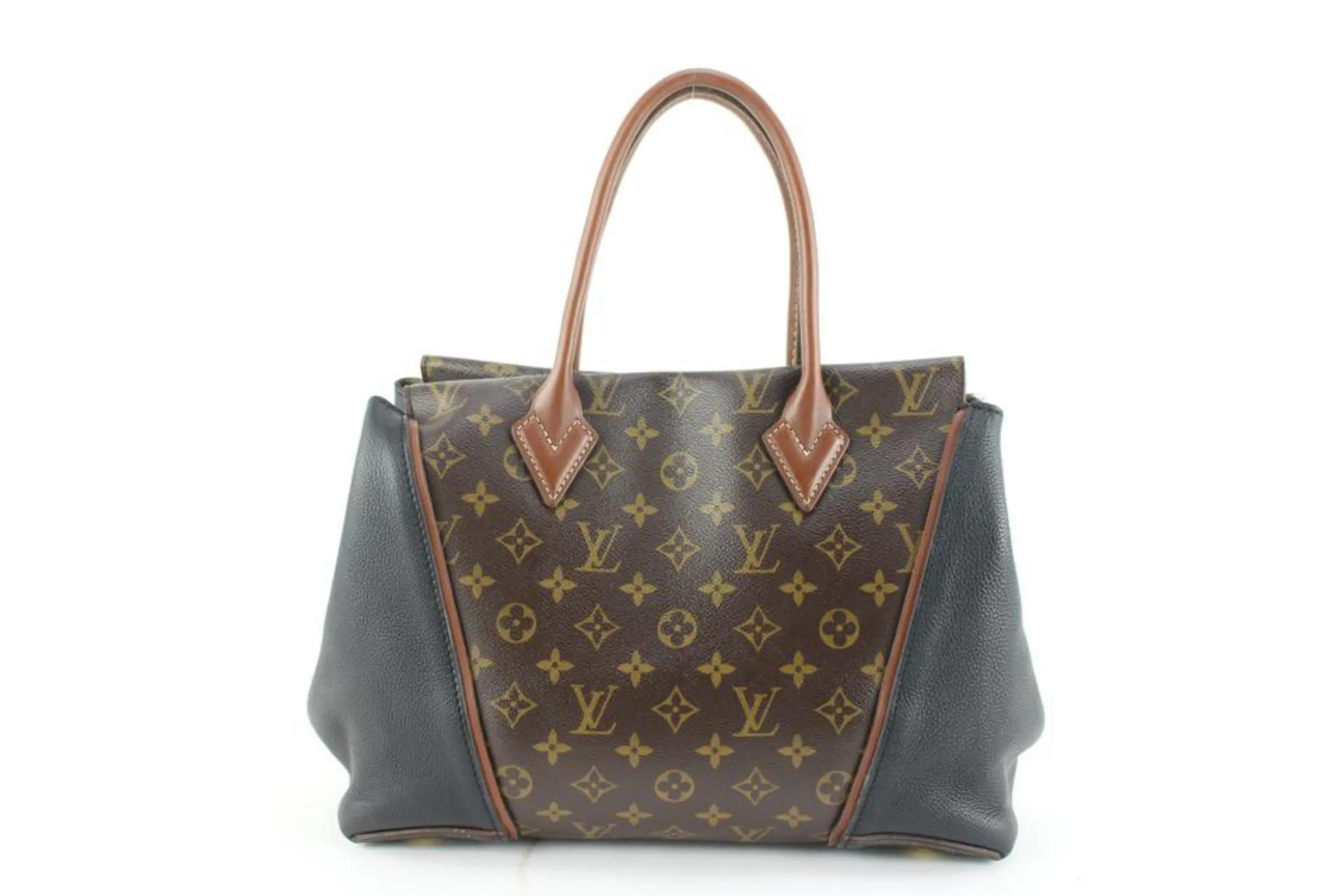 Louis Vuitton Black x Brown Monogram W Tote PM 25lk617s