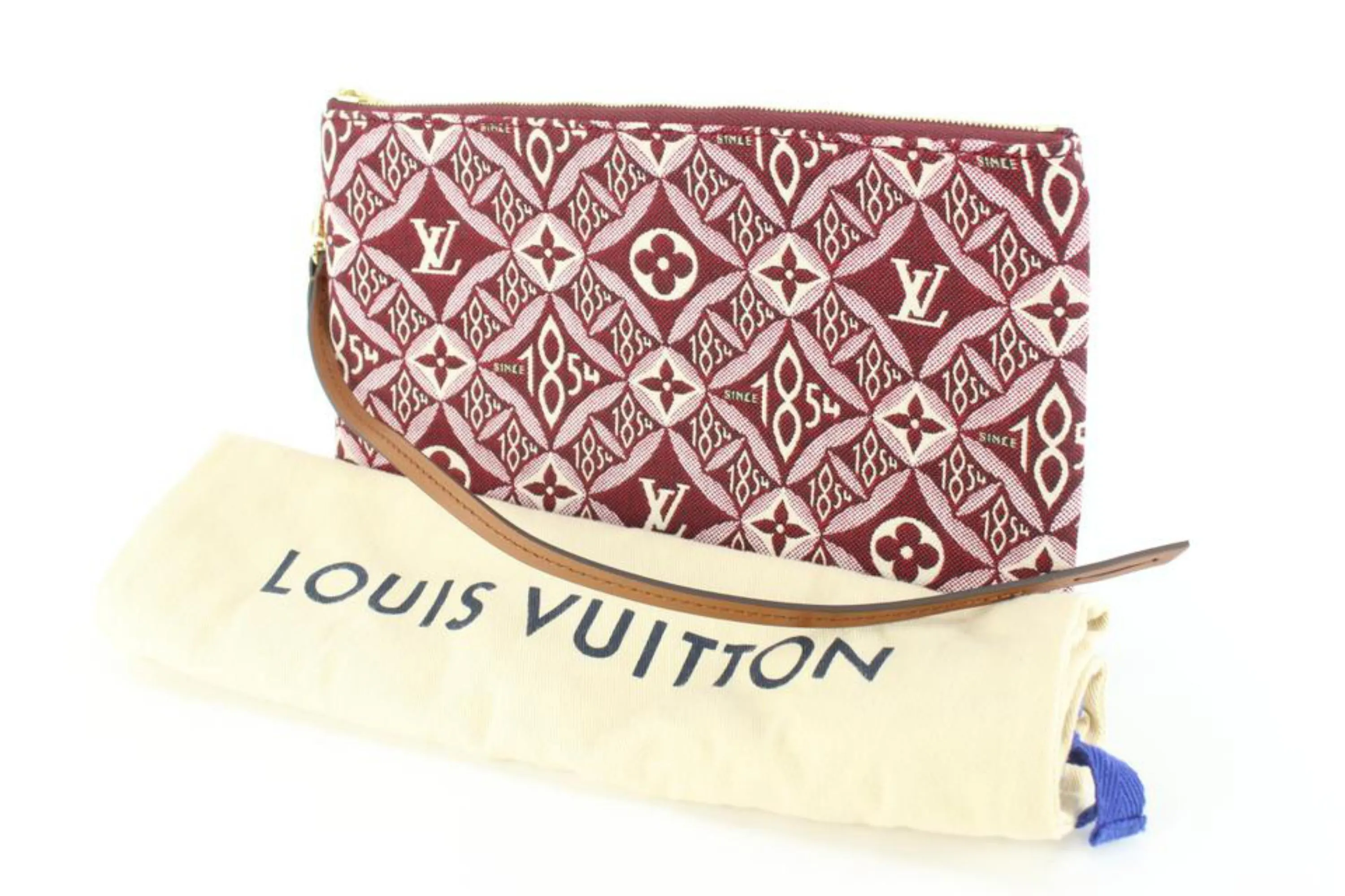 Louis Vuitton Bordeaux Monogram Since 1854 Neverfull Pochette MM or GM 22lz53s