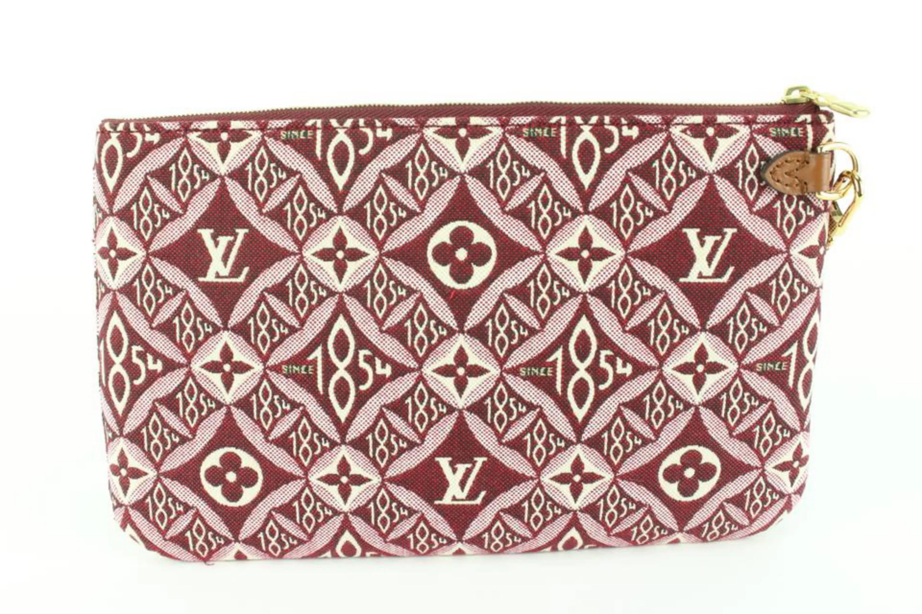 Louis Vuitton Bordeaux Monogram Since 1854 Neverfull Pochette MM or GM 22lz53s