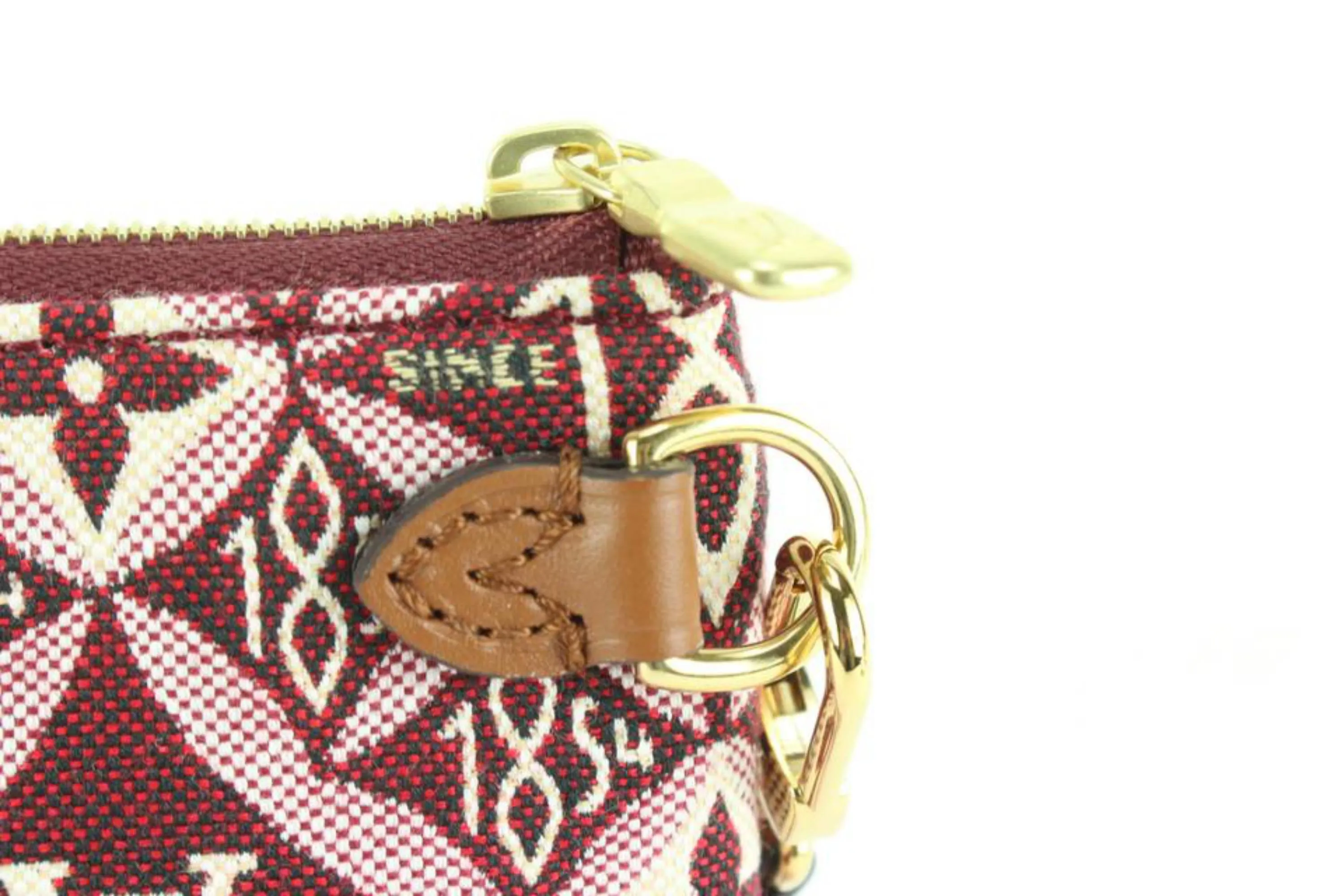 Louis Vuitton Bordeaux Monogram Since 1854 Neverfull Pochette MM or GM 22lz53s