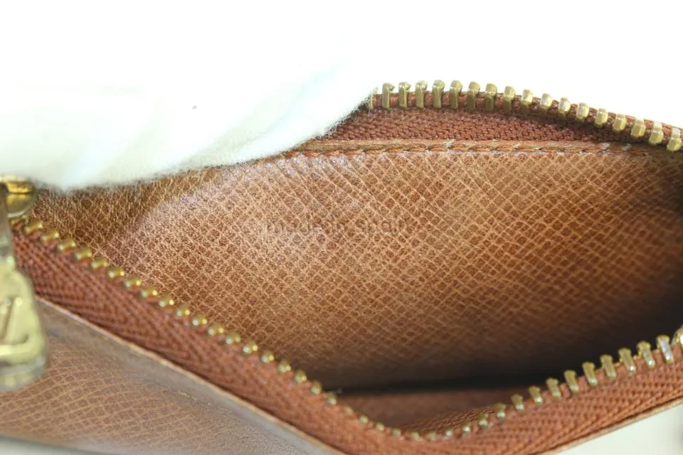 Louis Vuitton Brown Taiga Leather Key Pouch 13lv1103