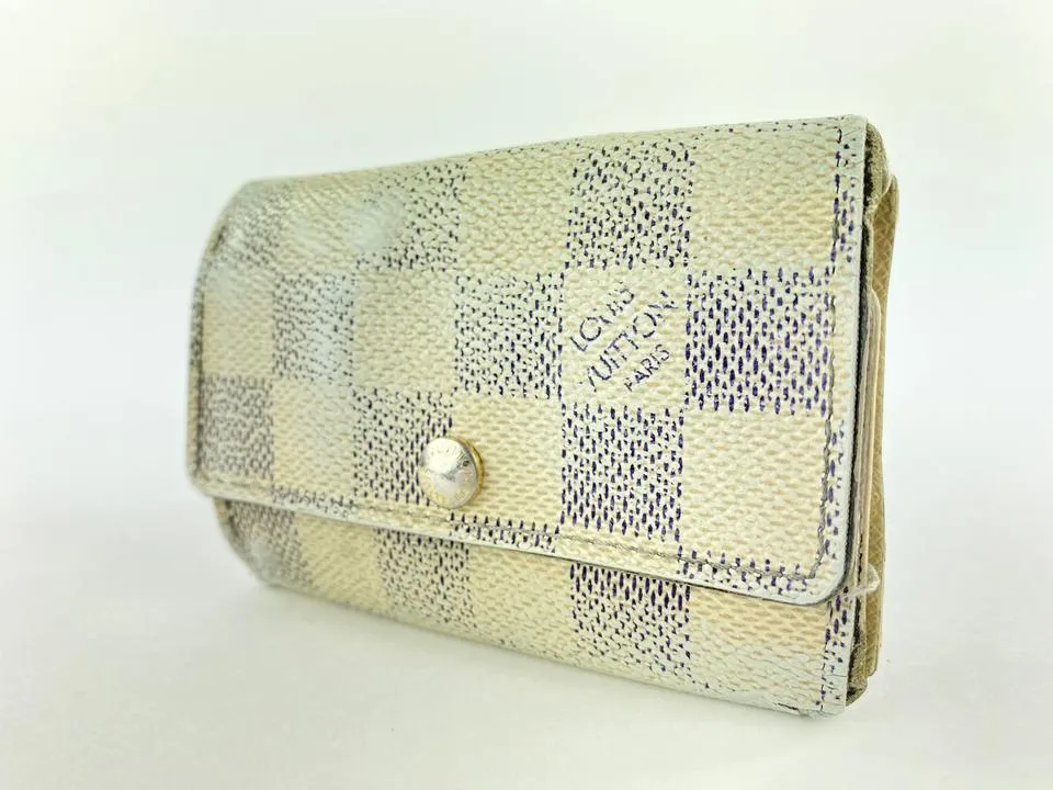 Louis Vuitton Damier Azur 6 Key Multicles Holder case 7l520