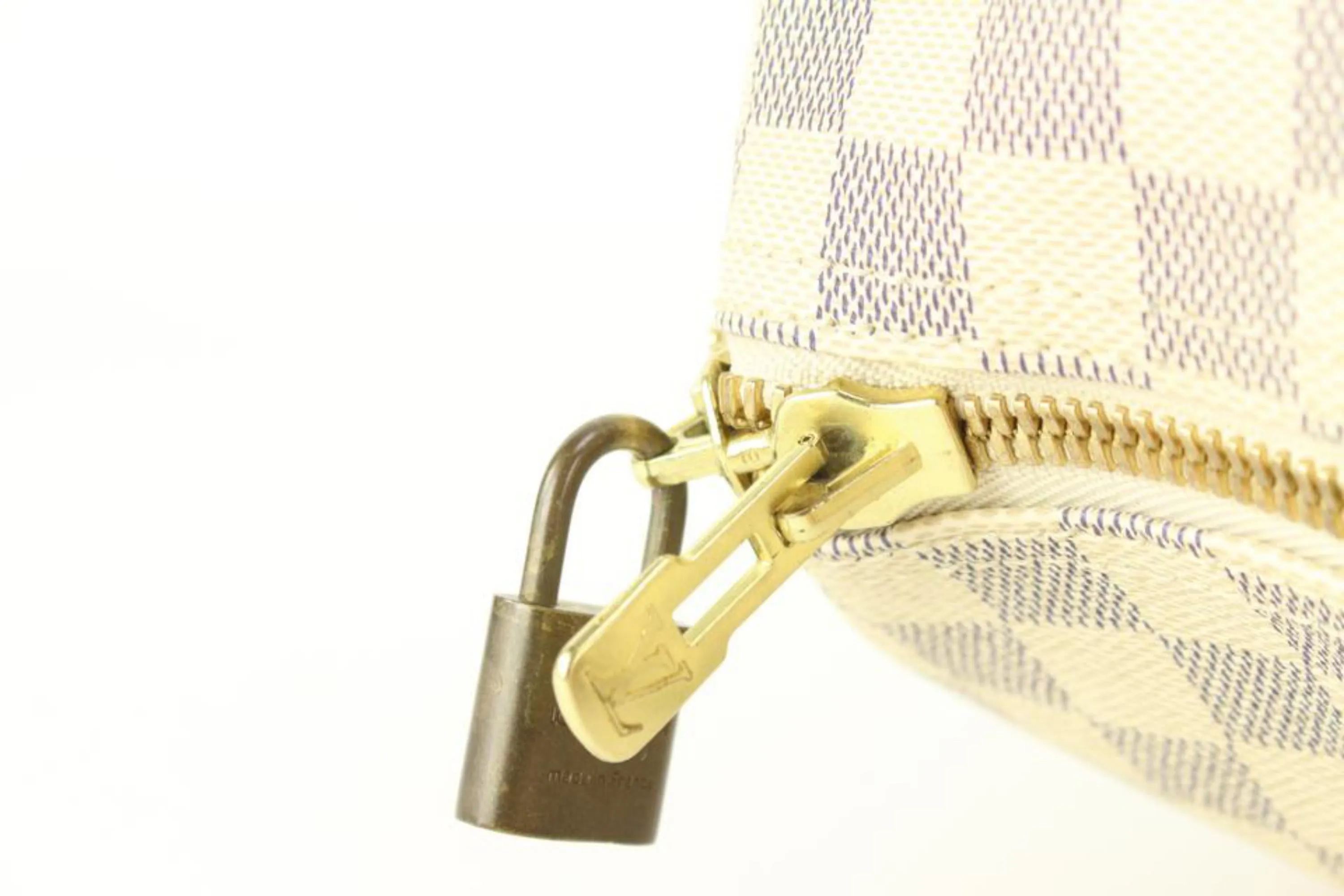 Louis Vuitton Damier Azur Keepall 50 Duffle Bag 38lk824s