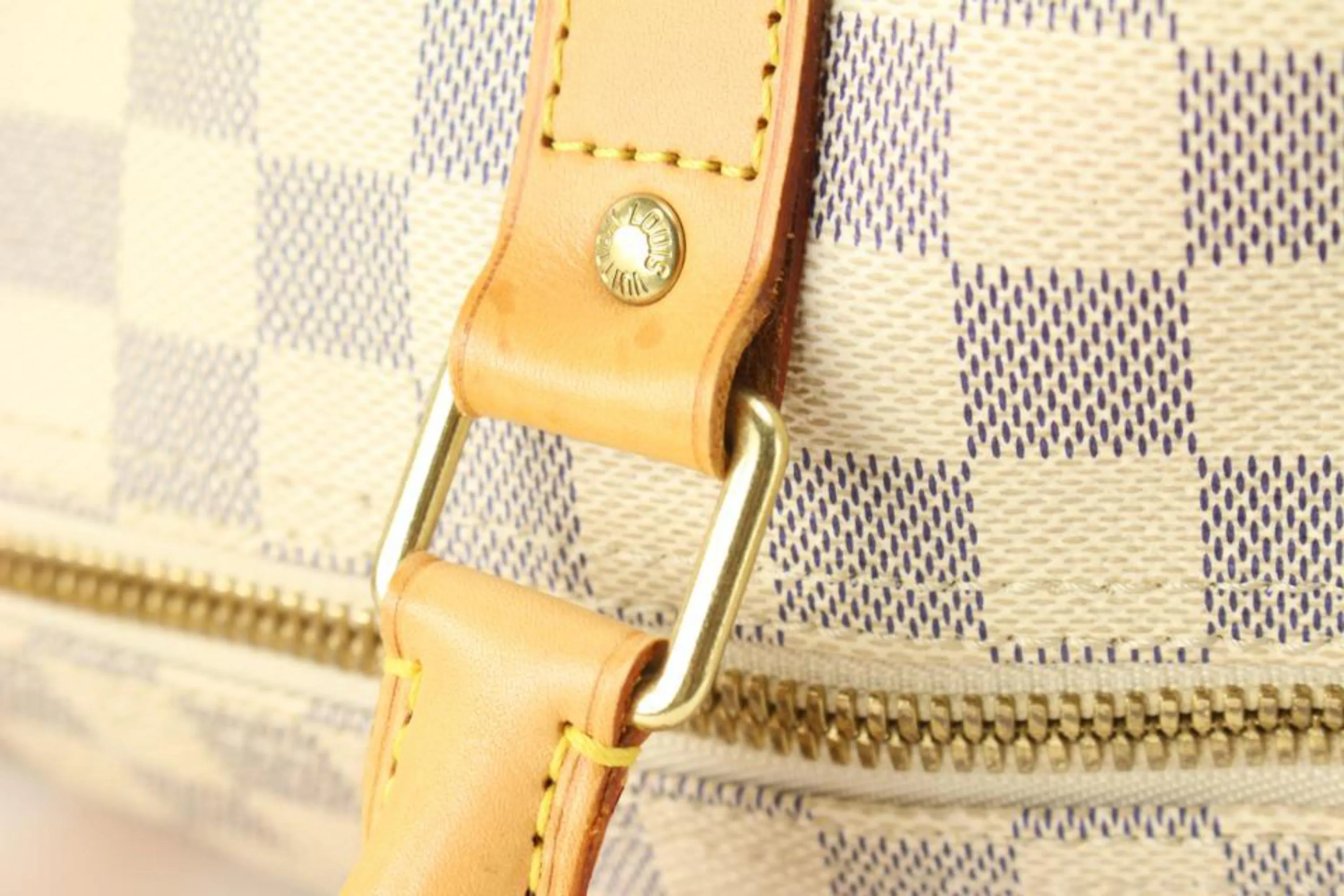 Louis Vuitton Damier Azur Keepall 50 Duffle Bag 38lk824s