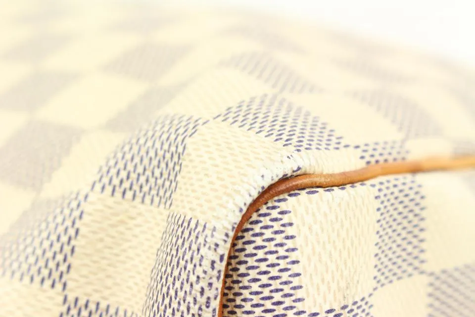 Louis Vuitton Damier Azur Speedy Bandouliere 35 Boston with Strap 10lk323s