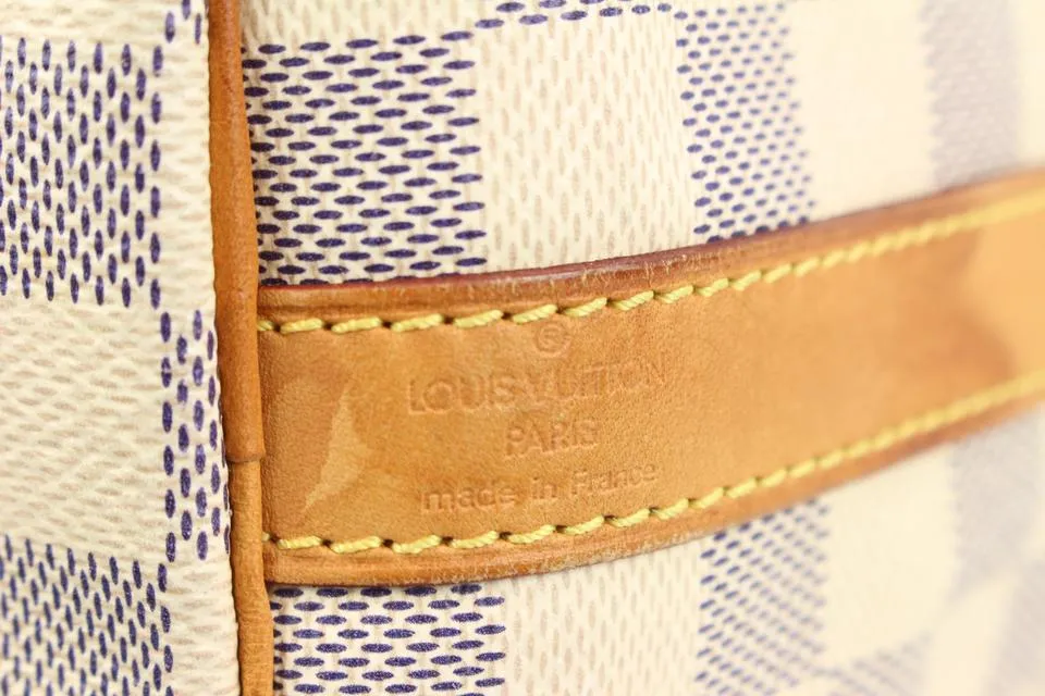 Louis Vuitton Damier Azur Speedy Bandouliere 35 Boston with Strap 10lk323s