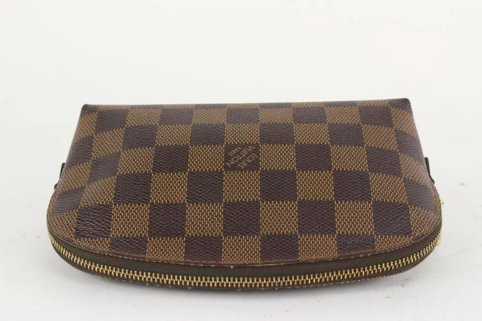Louis Vuitton Damier Ebene Cosmetic Pouch Demi Ronde 12L415V