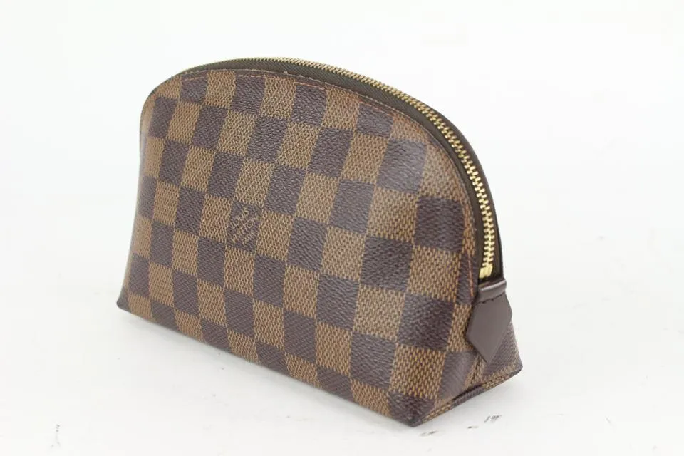 Louis Vuitton Damier Ebene Cosmetic Pouch Demi Ronde 12L415V