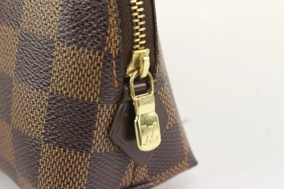 Louis Vuitton Damier Ebene Cosmetic Pouch Demi Ronde 12L415V