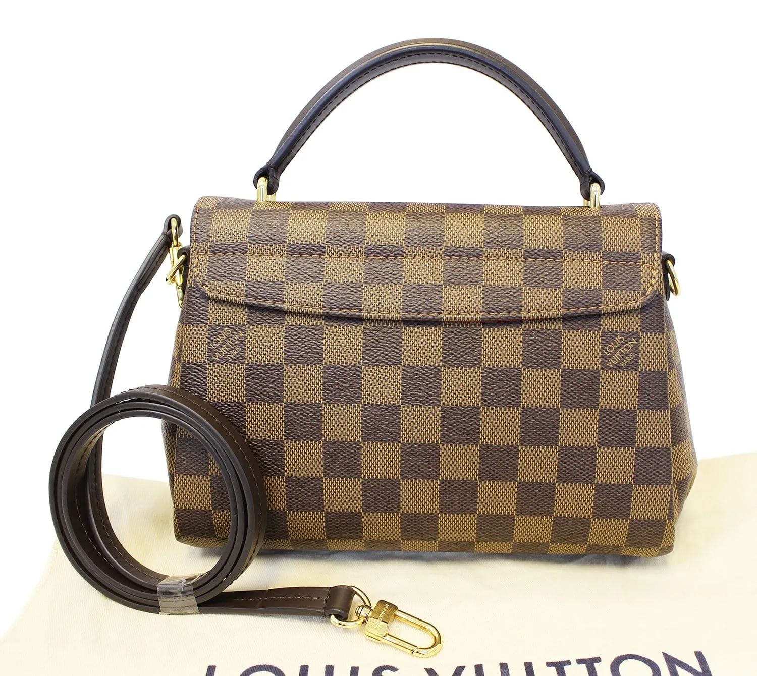 LOUIS VUITTON Damier Ebene Croisette Bag