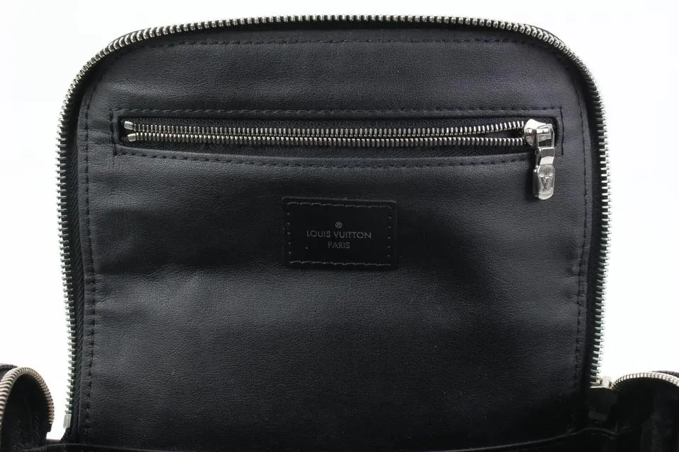 Louis Vuitton Damier Graphite Toiletry Pouch Cosmetic Case Travel Dopp 48lv314s
