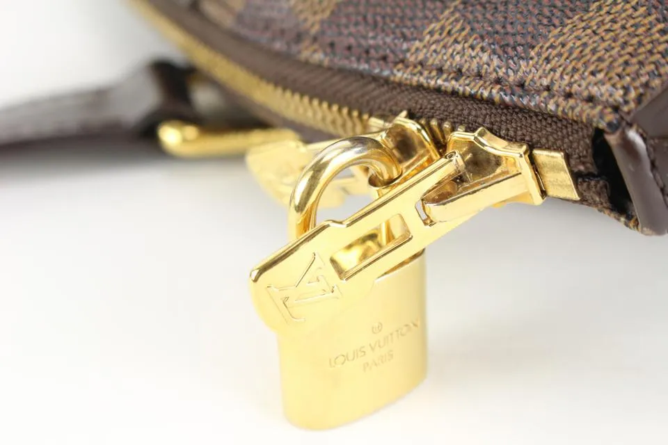Louis Vuitton Discontinued Damier Ebene Verona PM Bowler Shoulder Bag 20lk53s