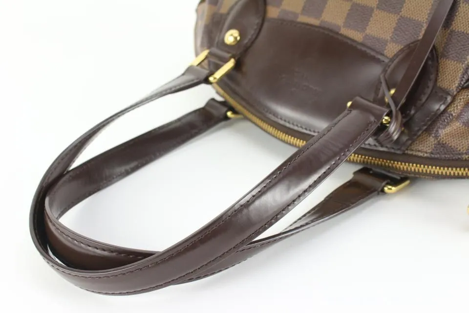 Louis Vuitton Discontinued Damier Ebene Verona PM Bowler Shoulder Bag 20lk53s