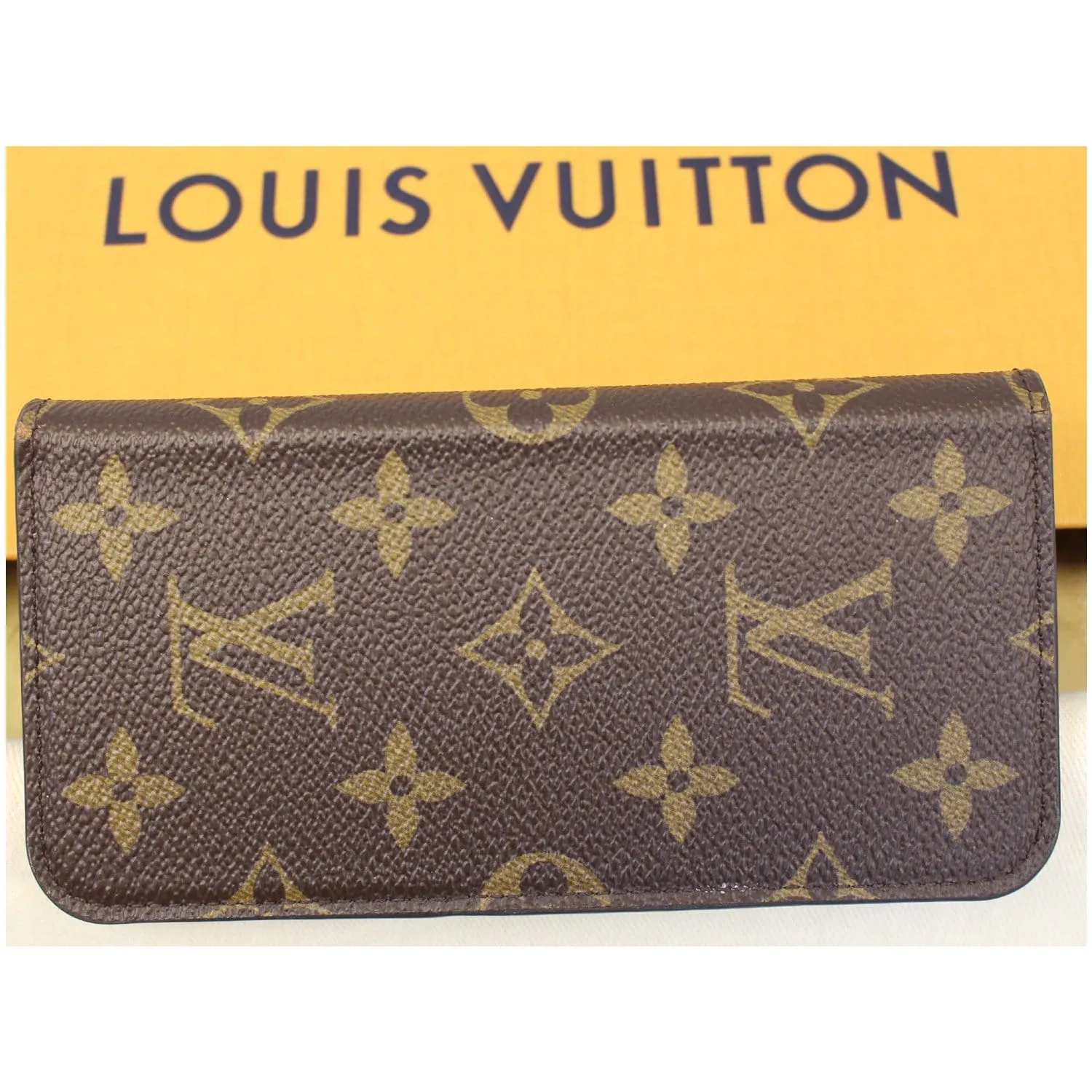 LOUIS VUITTON IPhone X Folio Monogram Canvas Phone Case