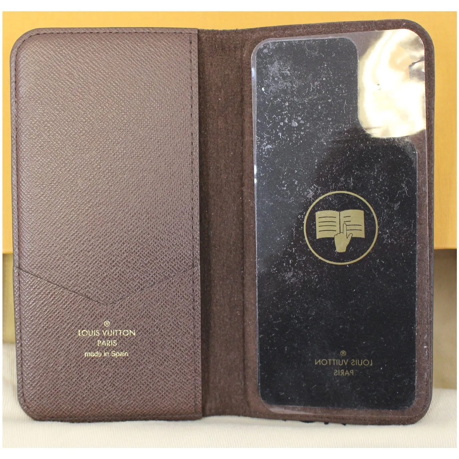 LOUIS VUITTON IPhone X Folio Monogram Canvas Phone Case
