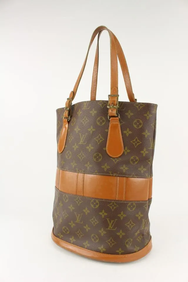 Louis Vuitton Large Monogram Marais Bucket GM Tote Bag 1118lv29