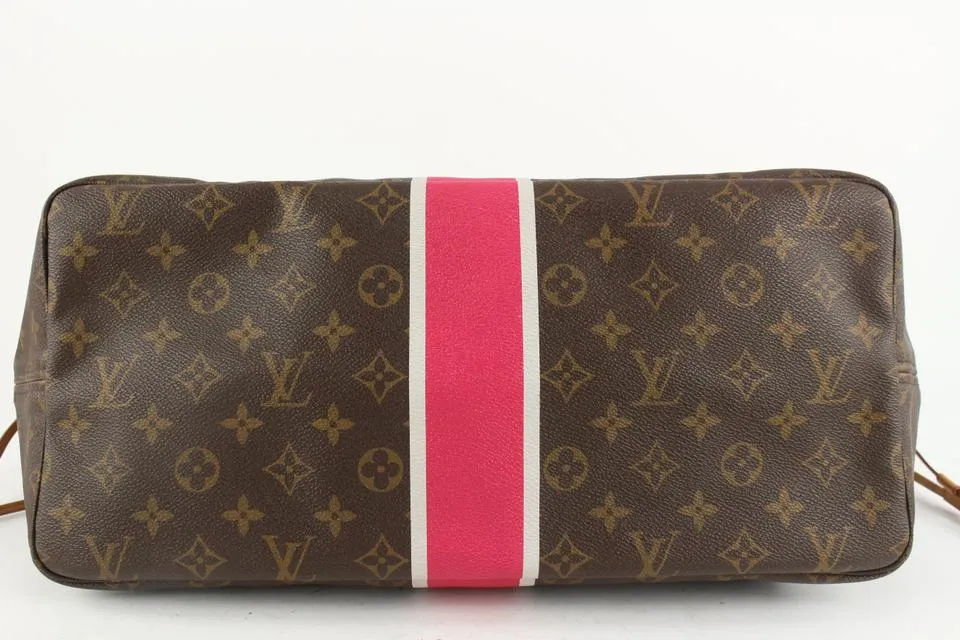 Louis Vuitton Large Monogram Mon Neverfull GM Tote with Stripe 1110lv7