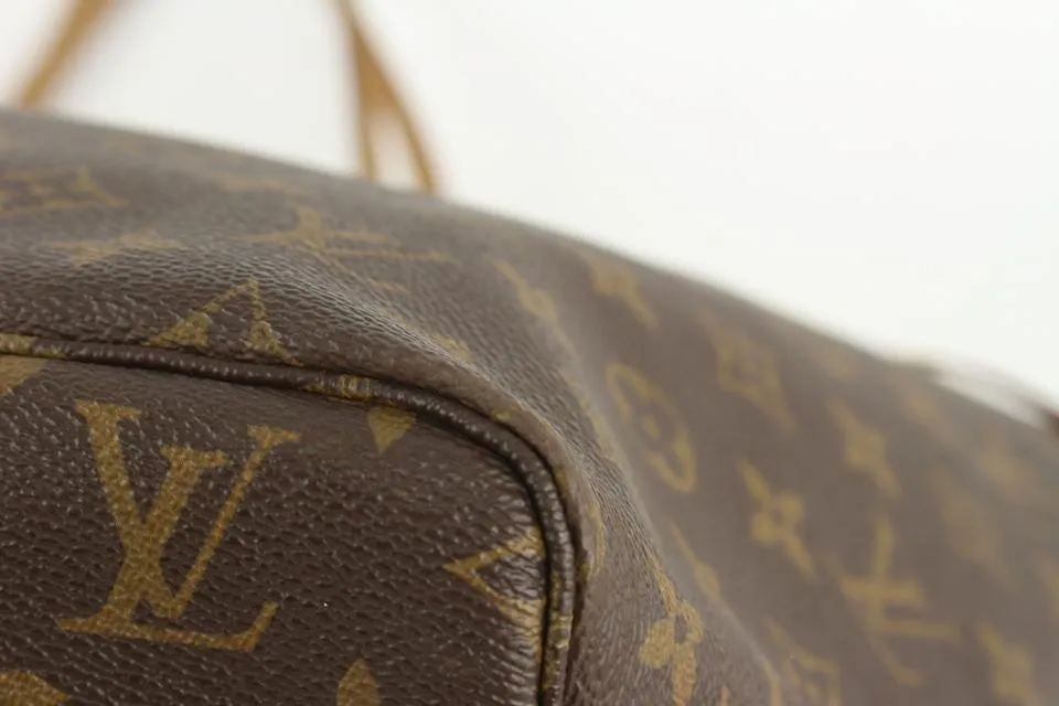 Louis Vuitton Large Monogram Mon Neverfull GM Tote with Stripe 1110lv7