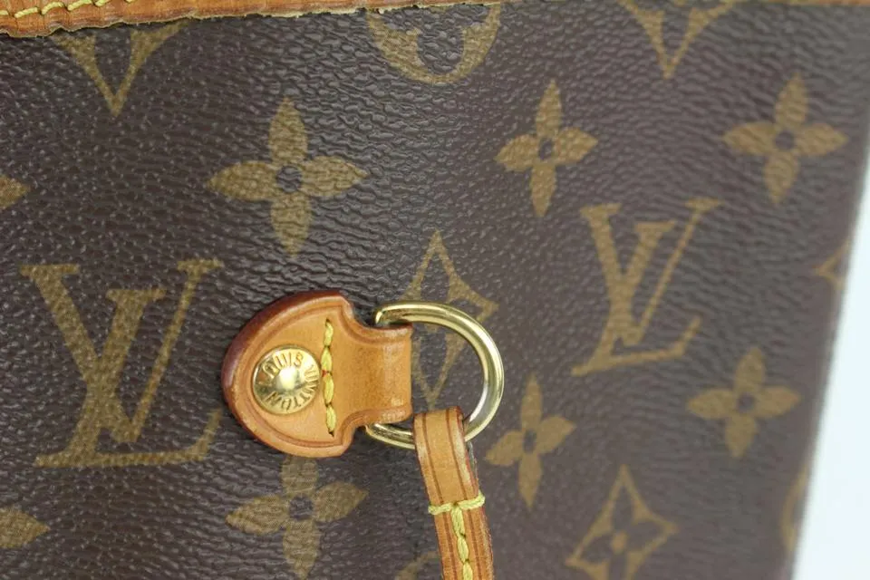 Louis Vuitton Large Monogram Mon Neverfull GM Tote with Stripe 1110lv7