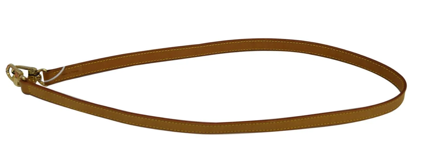 LOUIS VUITTON Leather Brown Shoulder Strap