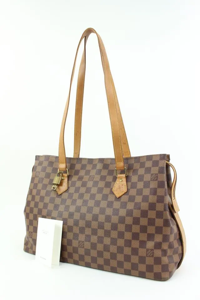 Louis Vuitton Limited Edition Centenaire Damier Columbine Zip Shoulder Bag 64lv315s