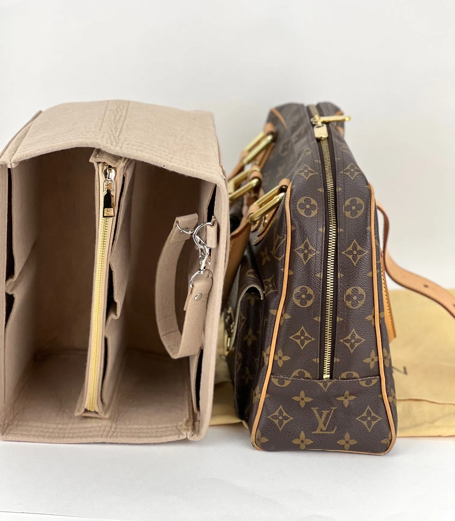 Louis Vuitton Manhattan GM Monogram Canvas Shoulder Hand bag Preowned