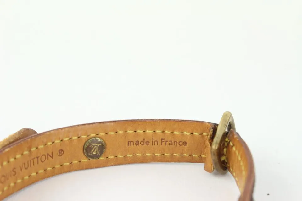 Louis Vuitton Monogram Baxter Leash and Collar Set 1012lv33