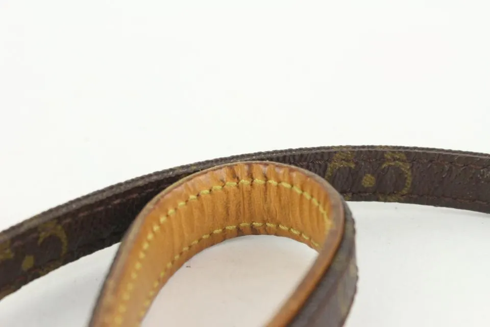 Louis Vuitton Monogram Baxter Leash and Collar Set 1012lv33