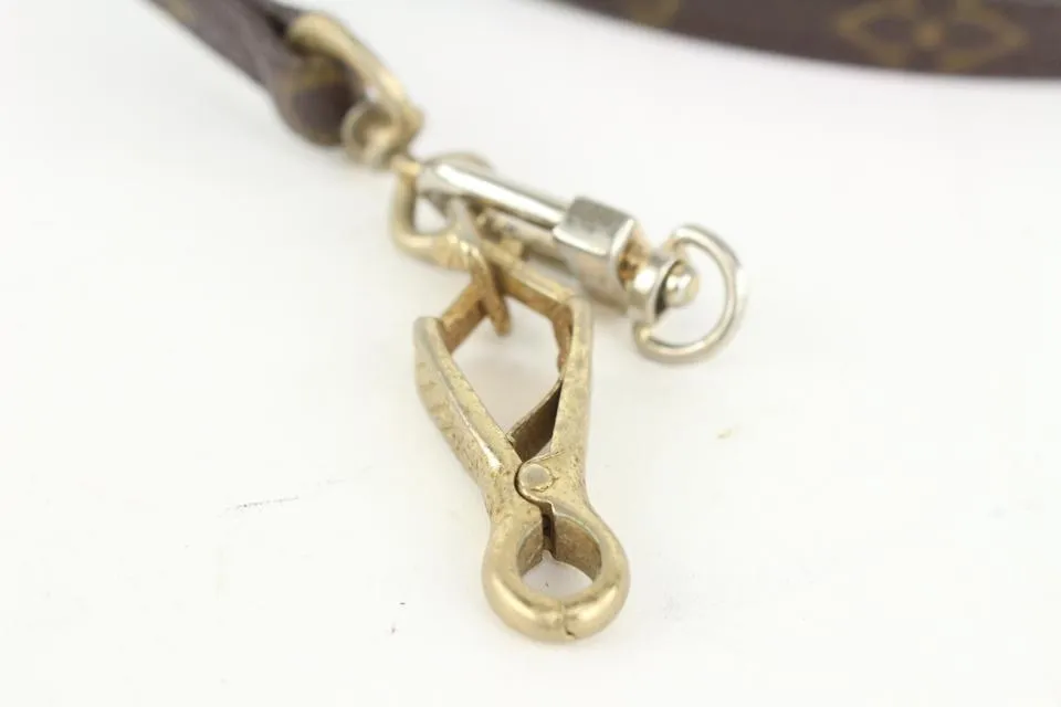 Louis Vuitton Monogram Baxter Leash and Collar Set 1012lv33