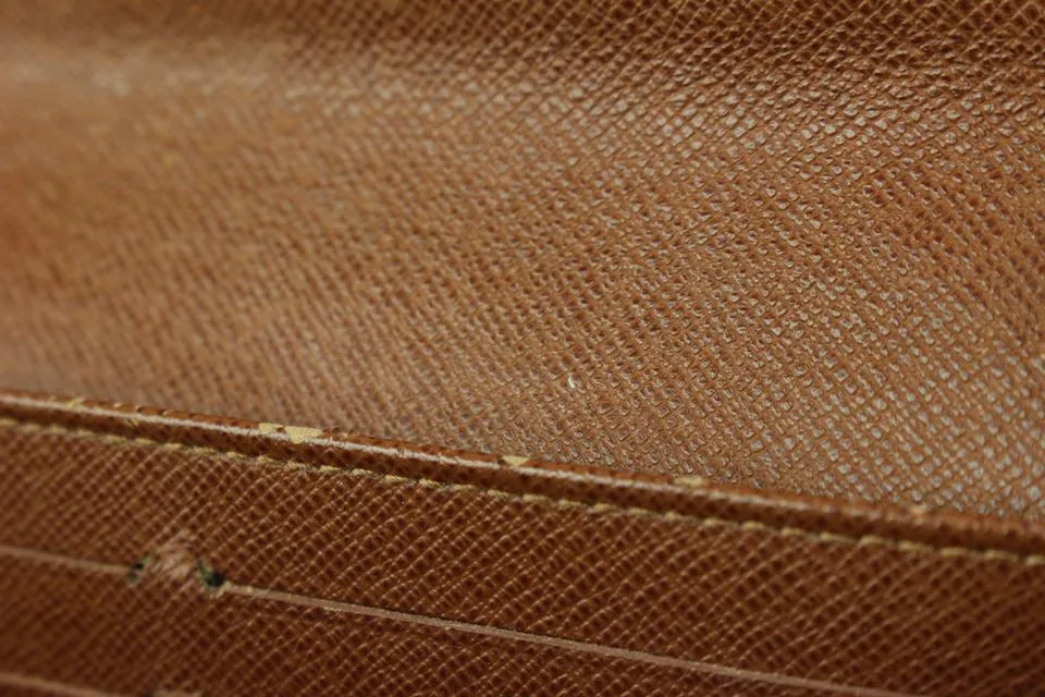 Louis Vuitton Monogram Bifold Long Sarah Wallet Porte Tresor 130lvs76
