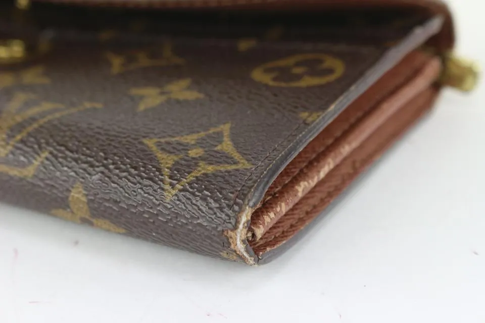Louis Vuitton Monogram Bifold Long Sarah Wallet Porte Tresor 130lvs76