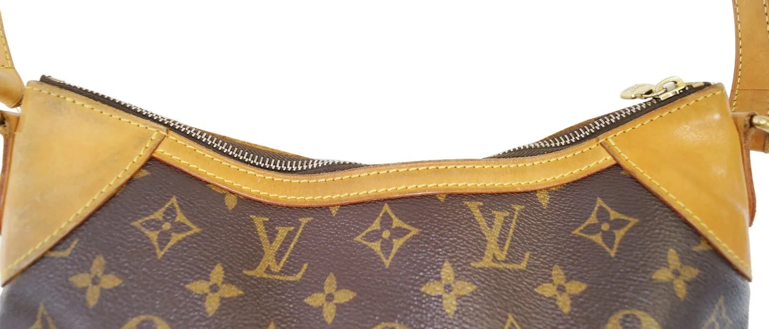 LOUIS VUITTON Monogram Canvas Brown Odeon MM Shoulder Crossbody Bag