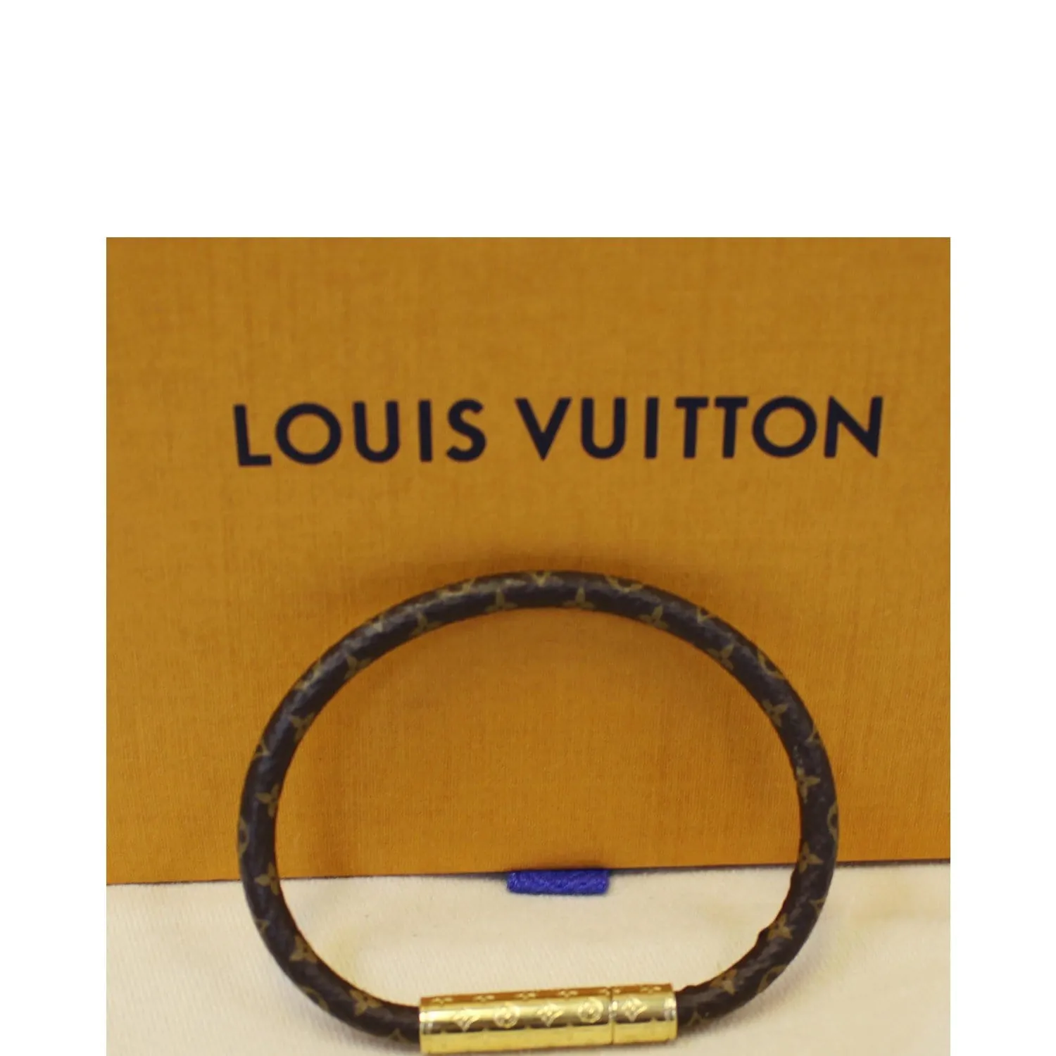 LOUIS VUITTON Monogram Canvas Confidential Bracelet