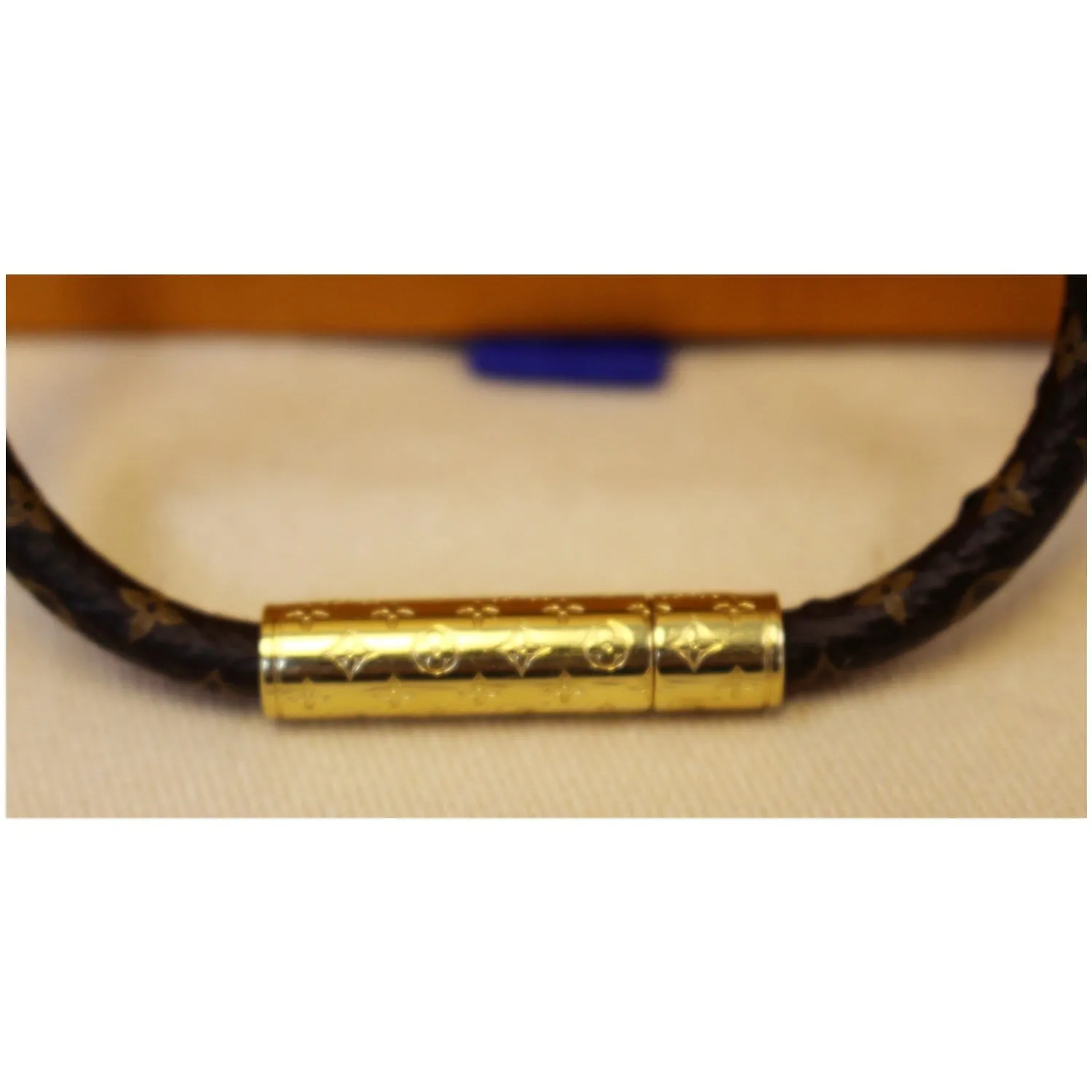 LOUIS VUITTON Monogram Canvas Confidential Bracelet
