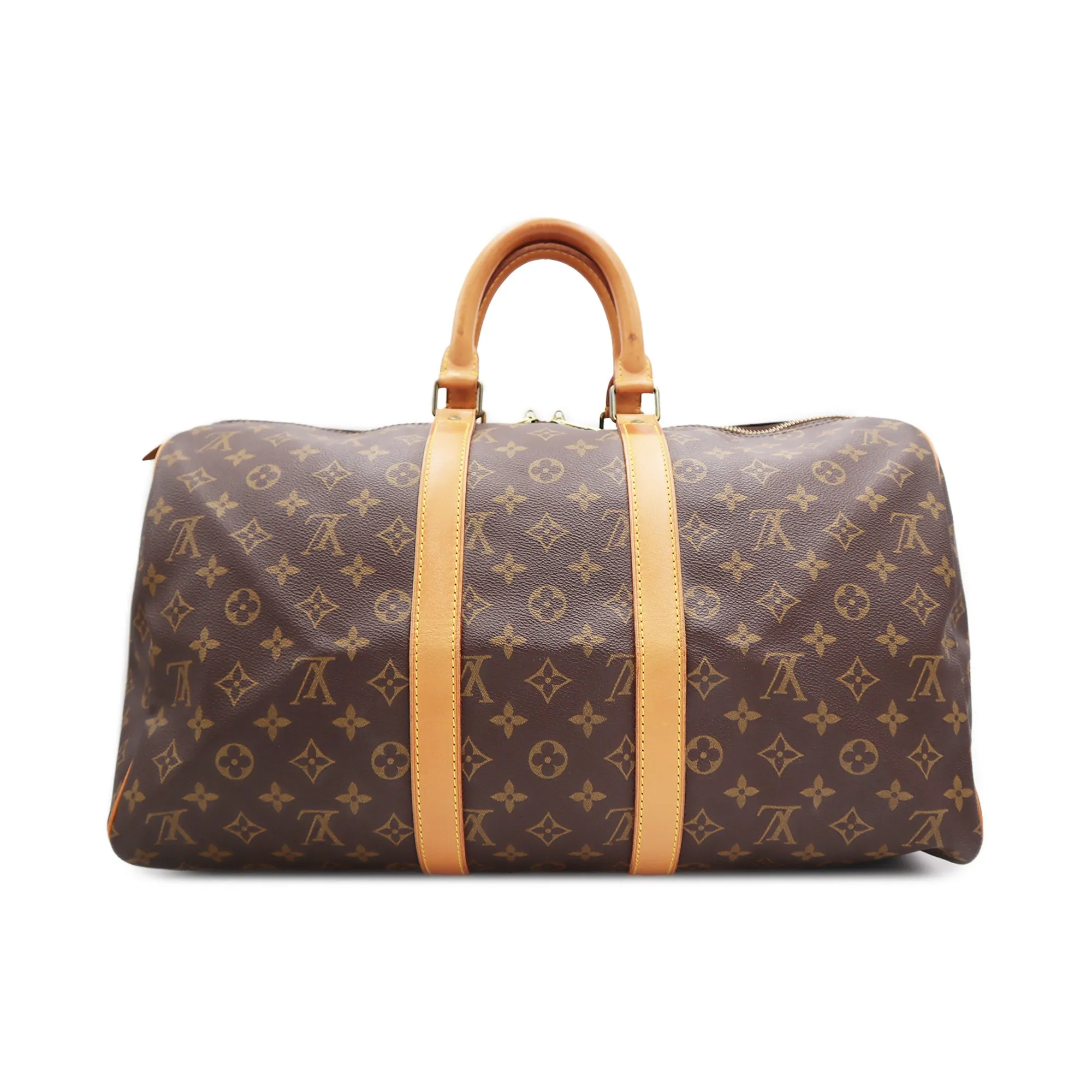 Louis Vuitton Monogram Canvas Keepall 45 Boston Travel Bag FH1912