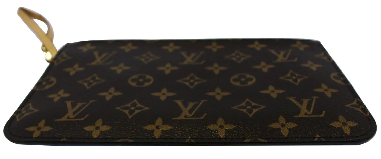 LOUIS VUITTON Monogram Canvas Pochette Wristlet Pouch Neverfull MM