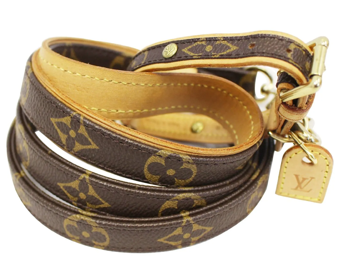 LOUIS VUITTON Monogram Collier Baxter PM Leash Baxter GM
