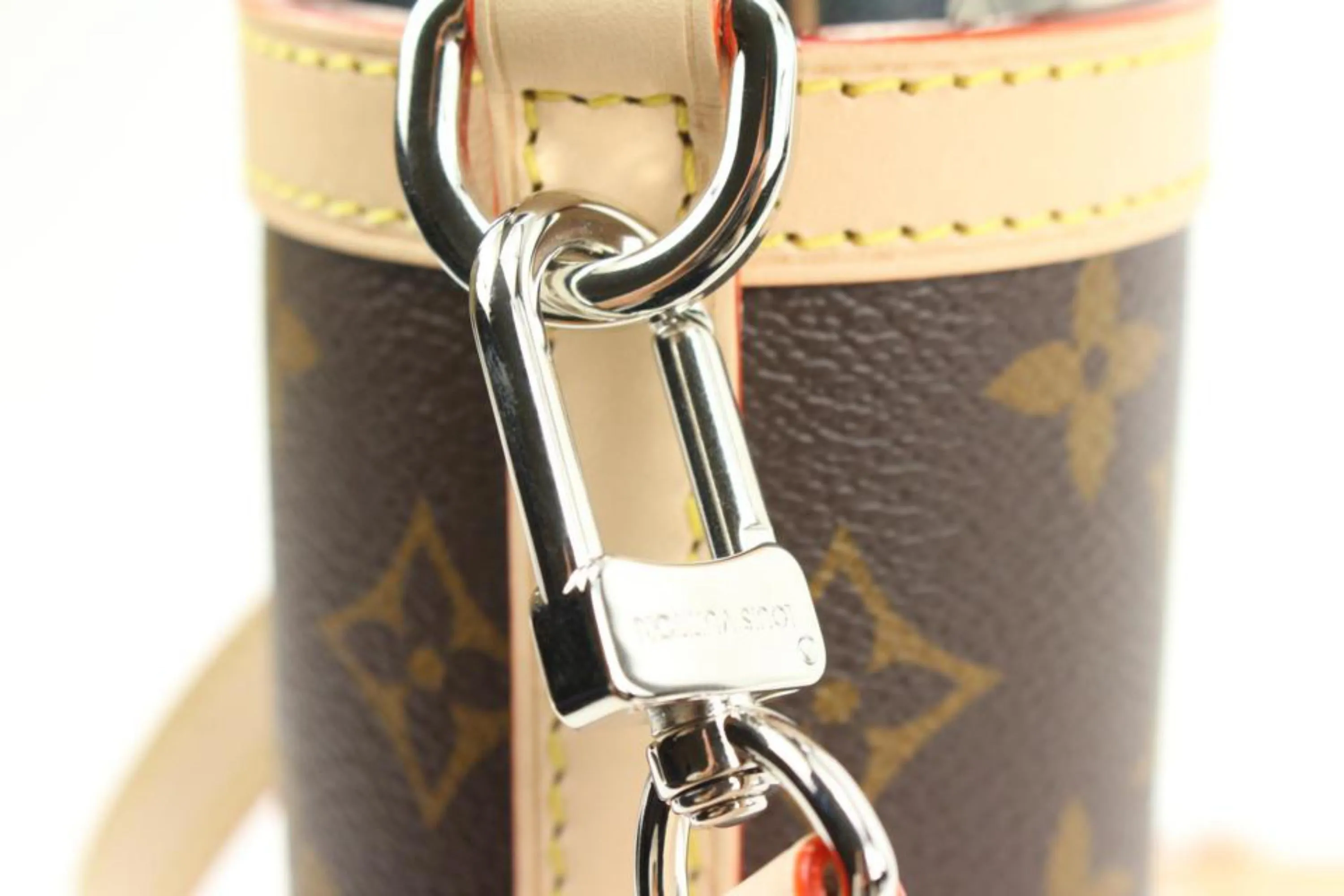 Louis Vuitton Monogram Flask Holder Thermos with Case Water Bottle 78lk524s