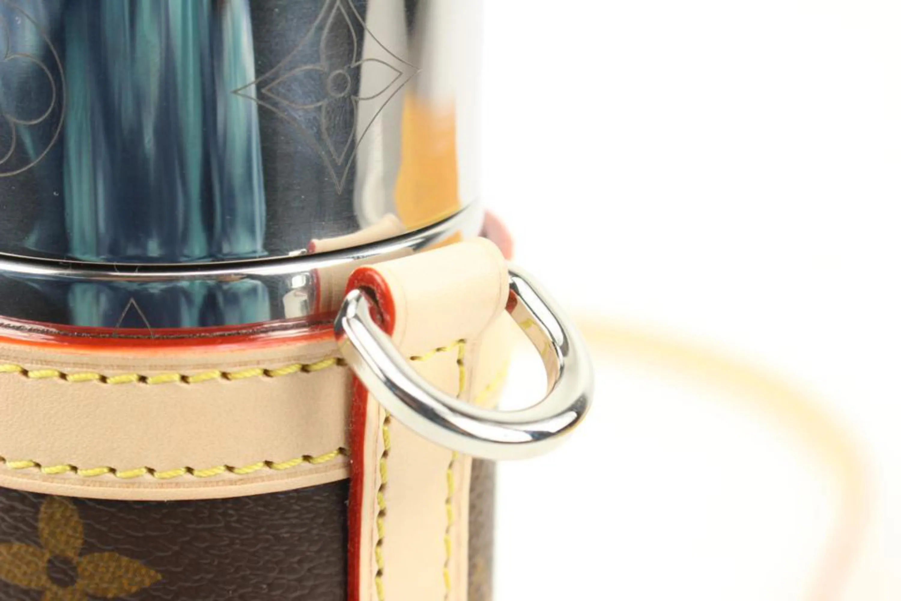Louis Vuitton Monogram Flask Holder Thermos with Case Water Bottle 78lk524s