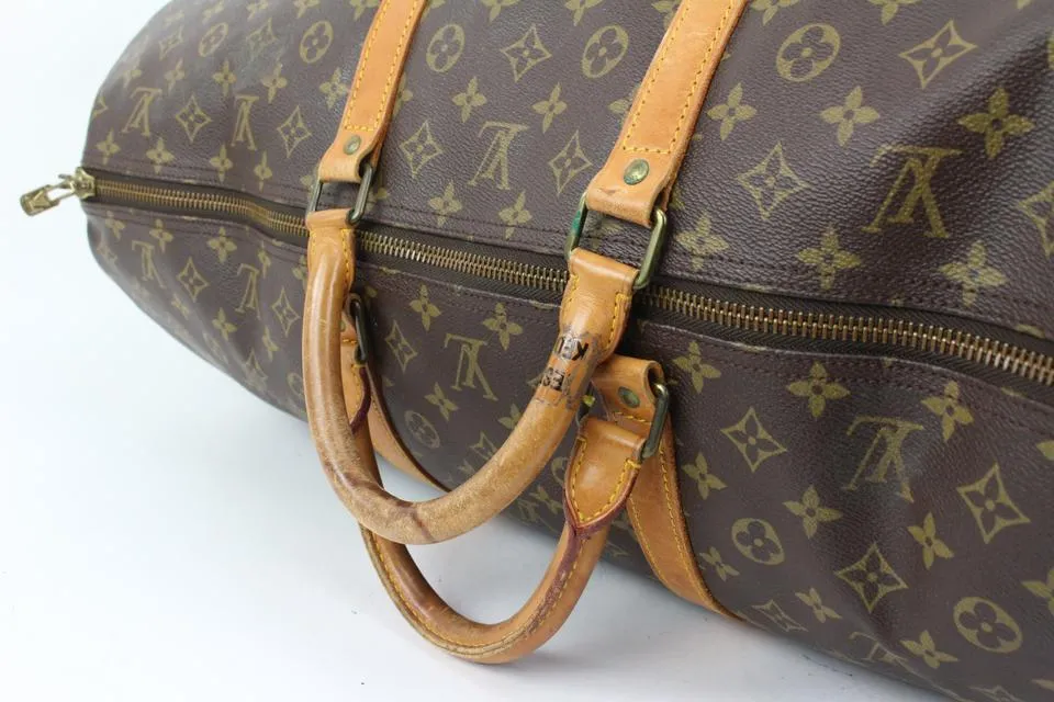Louis Vuitton Monogram Keepall 60 Boston Duffle Travel 29lk427s