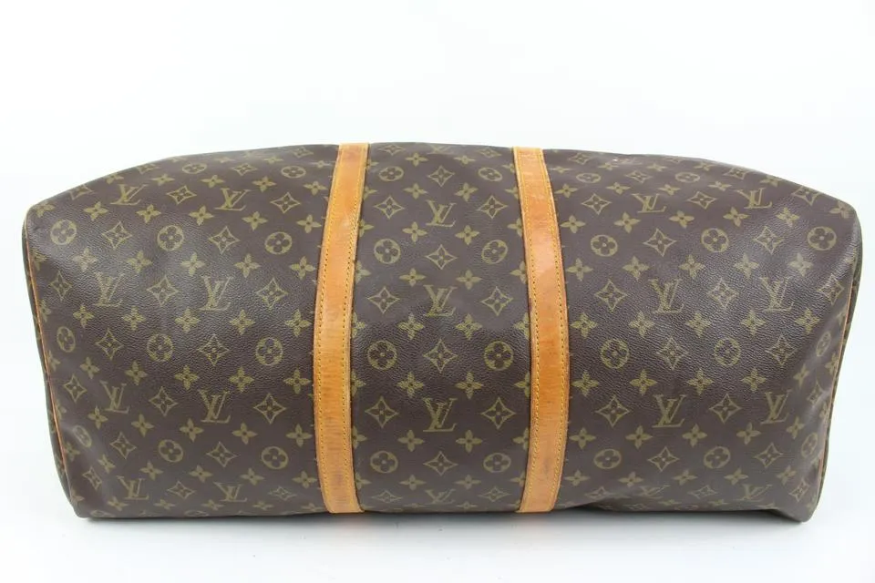 Louis Vuitton Monogram Keepall 60 Boston Duffle Travel 29lk427s