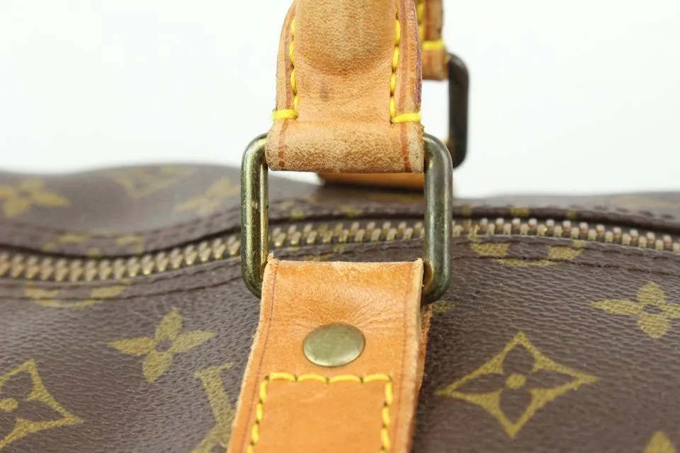 Louis Vuitton Monogram Keepall Bandouliere 55 Boston Duffle Bag 81lz422s