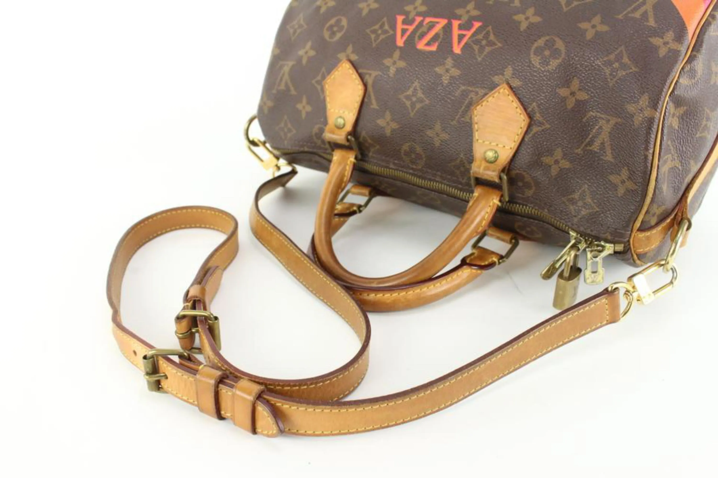 Louis Vuitton Monogram Mon Speed Bandouliere 25 with Strap 9lz526s