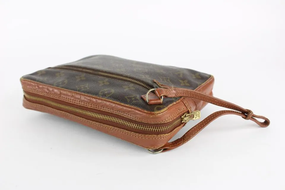 Louis Vuitton Monogram Pochette Dragonne Wristlet Bag 22lvs1215