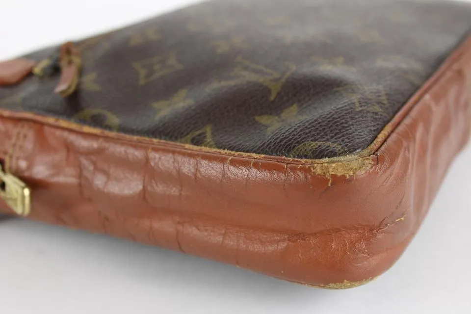 Louis Vuitton Monogram Pochette Dragonne Wristlet Bag 22lvs1215