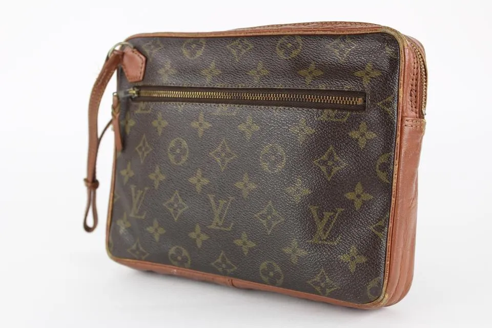 Louis Vuitton Monogram Pochette Dragonne Wristlet Bag 22lvs1215