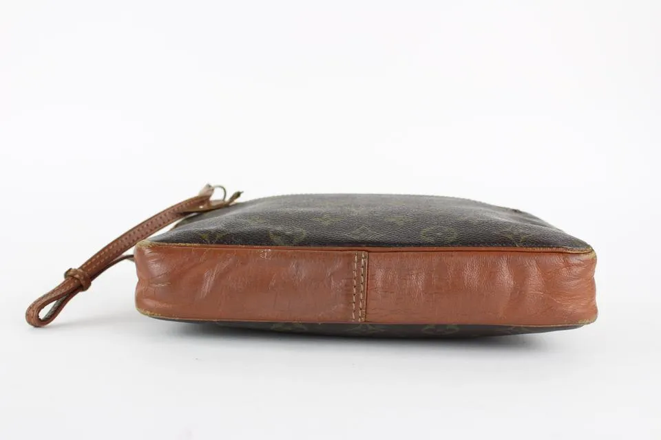 Louis Vuitton Monogram Pochette Dragonne Wristlet Bag 22lvs1215