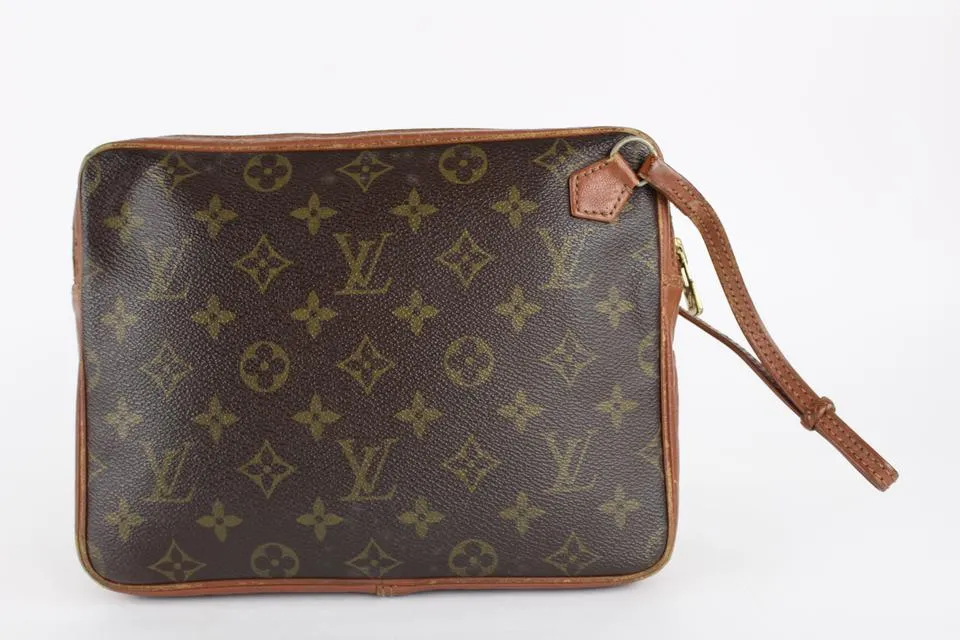 Louis Vuitton Monogram Pochette Dragonne Wristlet Bag 22lvs1215